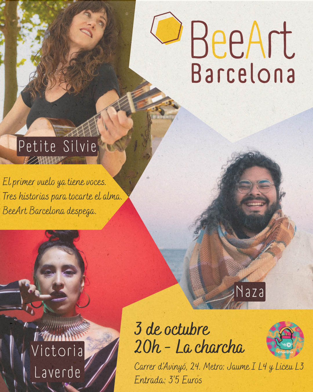 Cartel de BeeArt - Barcelona - Octubre